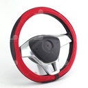 Bao vô lăng CIND PU+TPE E011 size M đen/đỏ