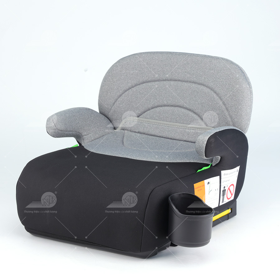 Ghế nâng có tựa lưng an toàn cho trẻ em trong xe hơi ET-002A Đen/xám
