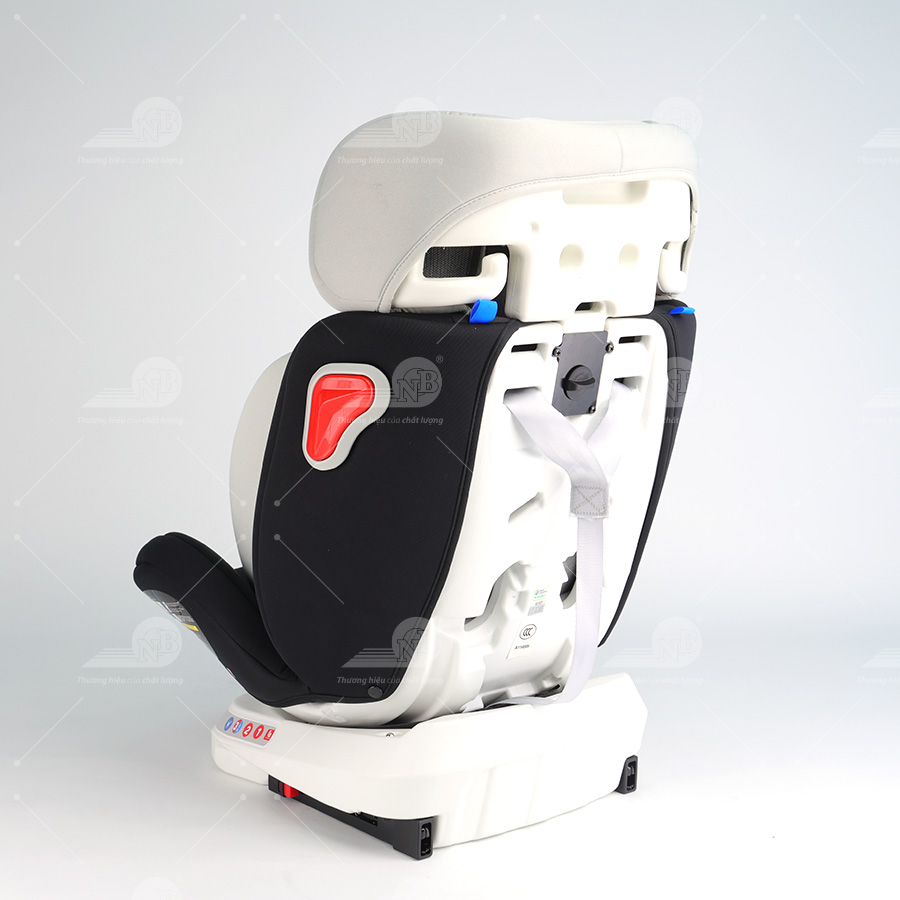 Ghế an toàn cho trẻ em trong xe hơi kiểu ISOFIX xoay 360 độ QM-360A Xám