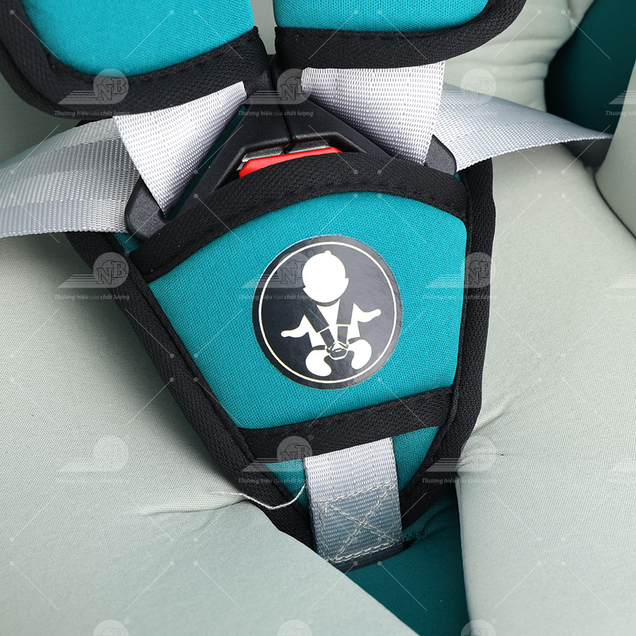 Ghế an toàn cho trẻ em trong xe hơi kiểu ISOFIX QM-701A Xanh