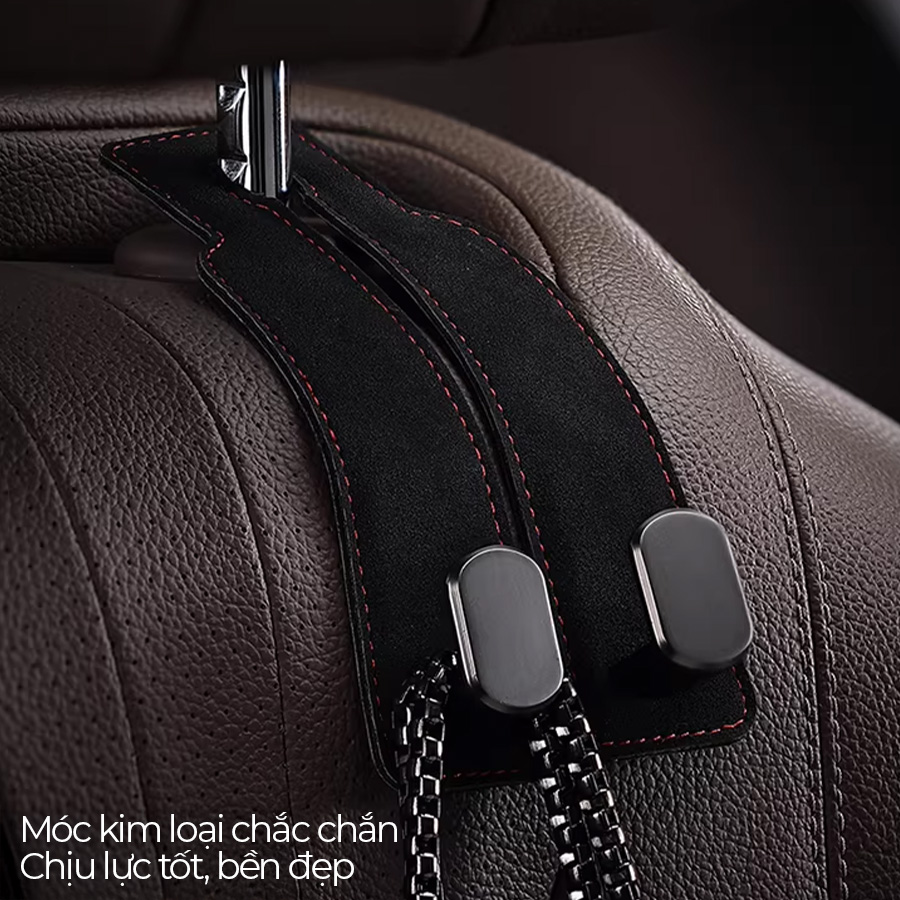 CIND BO-N021 (Đen) Móc treo đôi sau ghế (da)