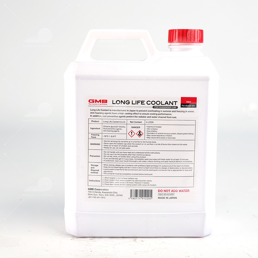 Nước giải nhiệt GMB 33% (màu đỏ/ 4 Lít) GLC-33-4.0-039