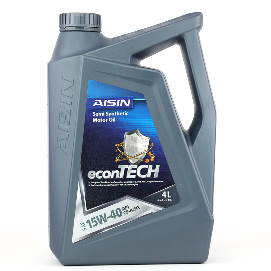 AISIN econTECH Semi Synthetic Motor Oil 15W-40 CF-4/SG