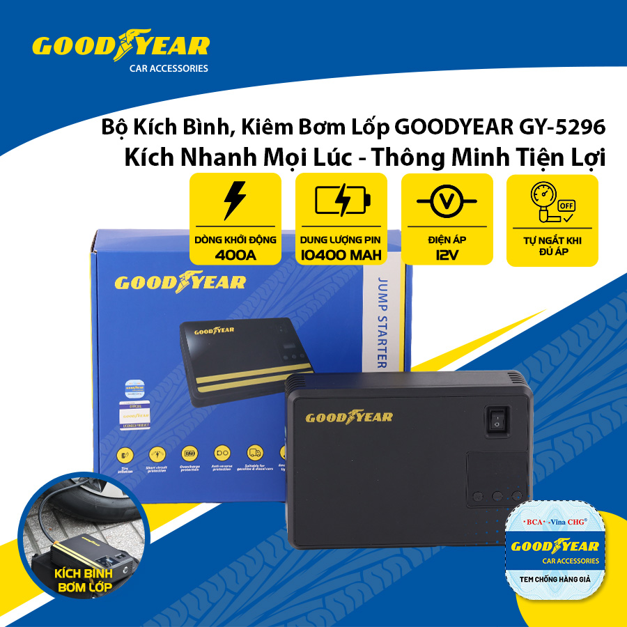 JUMP STARTER & INFLATOR GOODYEAR