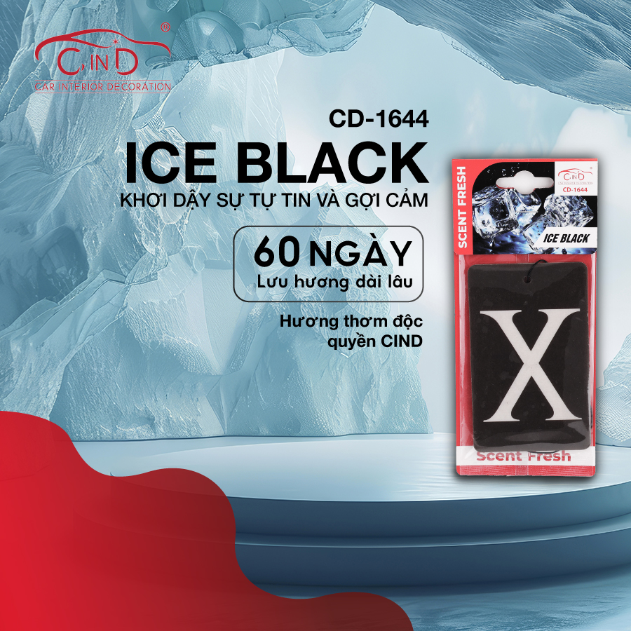 AIR FRESHENER CD-1644 ICE BLACK