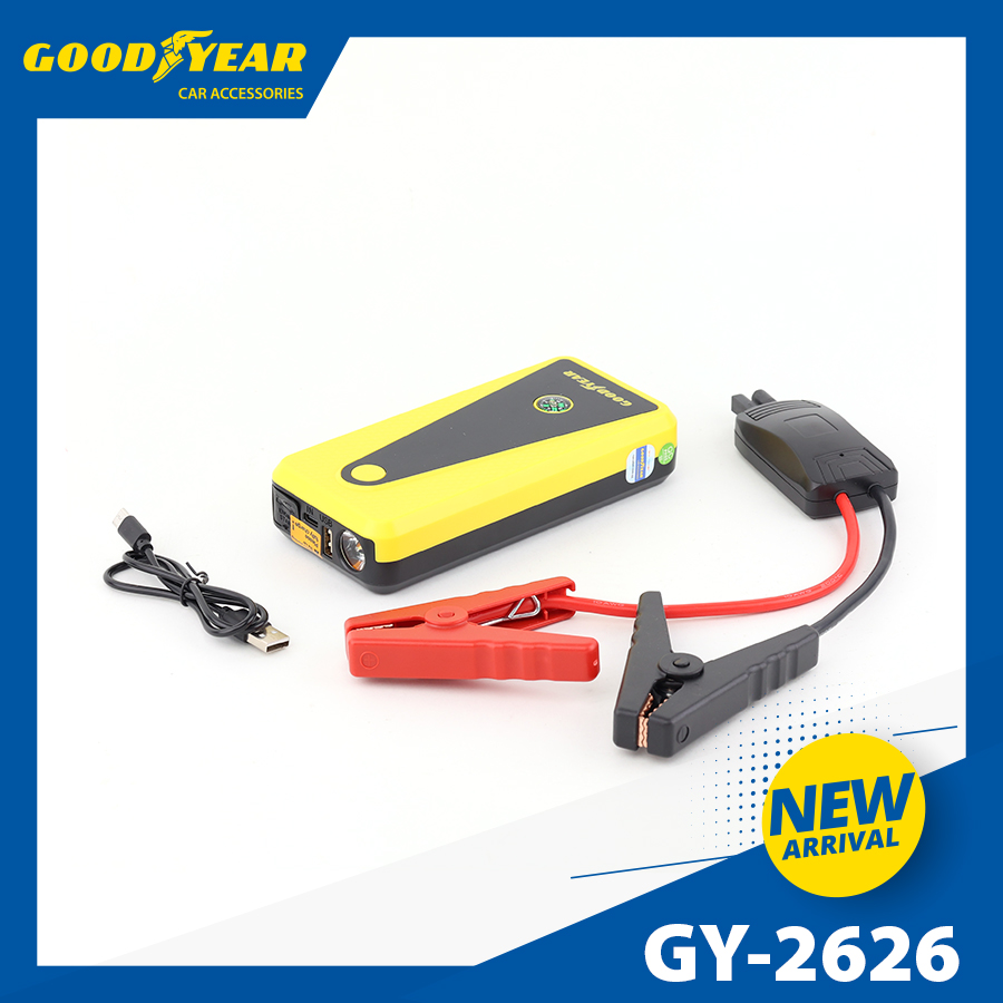 Bộ kích điện GOODYEAR GY-2626 12V 6400mAh - 400A - 22.35Wh - 1.6A mặt đồng hồ điện tử