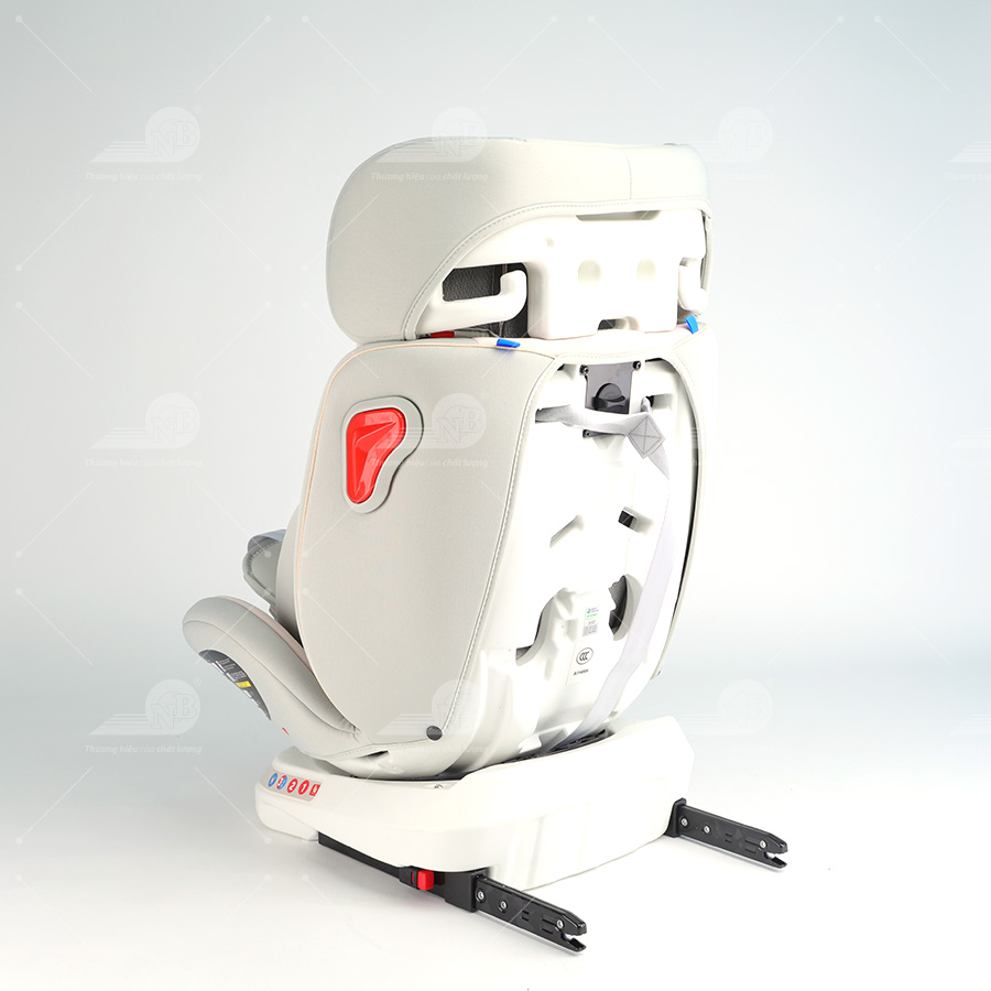Ghế an toàn cho trẻ em trong xe hơi kiểu ISOFIX xoay 360 độ QM-360A Hồng