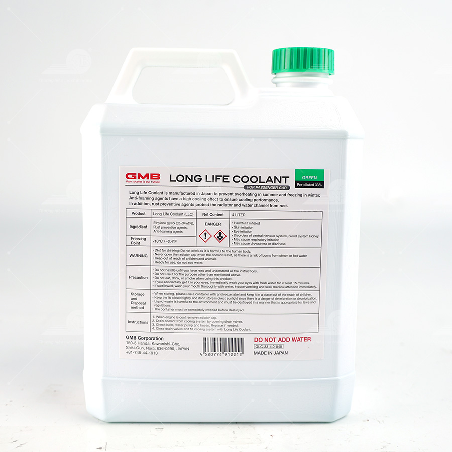 Nước giải nhiệt GMB 33% (màu xanh/ 4 Lít) GLC-33-4.0-040