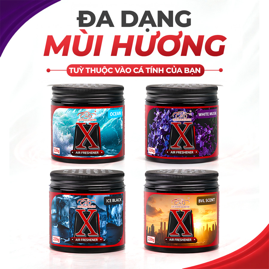 Sáp  thơm khử mùi X-GEL CIND CD-X001 WHITE MUSK