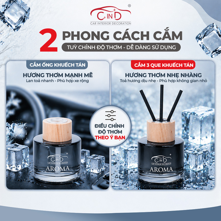 Dầu thơm khử mùi AROMA CIND CD-2504 ICE BLACK