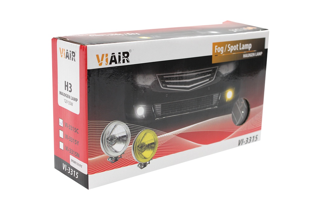 Đèn sương mù tròn sắt xi Viair VI-3315 7 màu 12V 55W