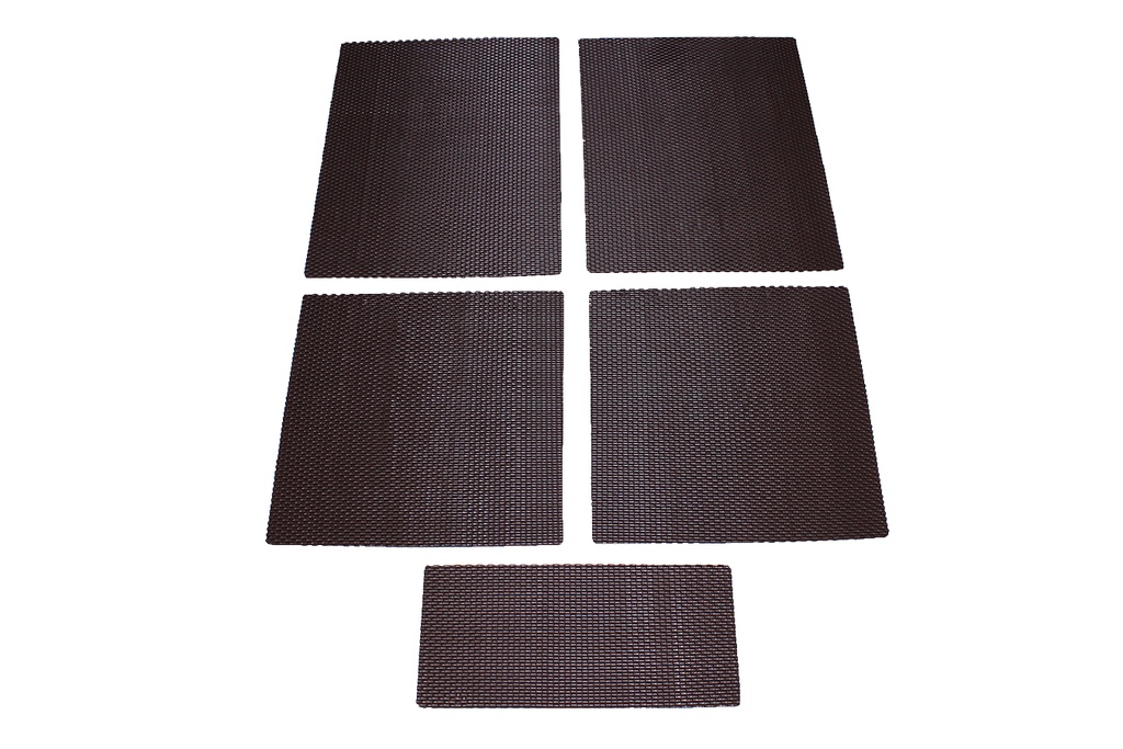 CAR MAT #015 BROWN 5PCS/SET