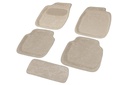 3D CAR MAT 1SET/5PCS 555-1 Polyester Carpet   2362 -2F3R BEIGE