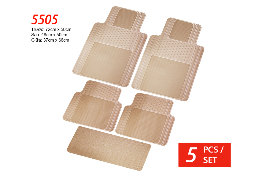 PLASTIC MAT PACKY PODA  5505-BEIGE  5PCS/1SET