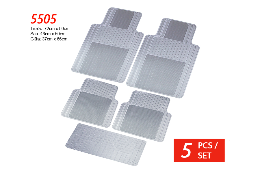 PLASTIC MAT PACKY PODA  5505-GREY  5PCS/1SET