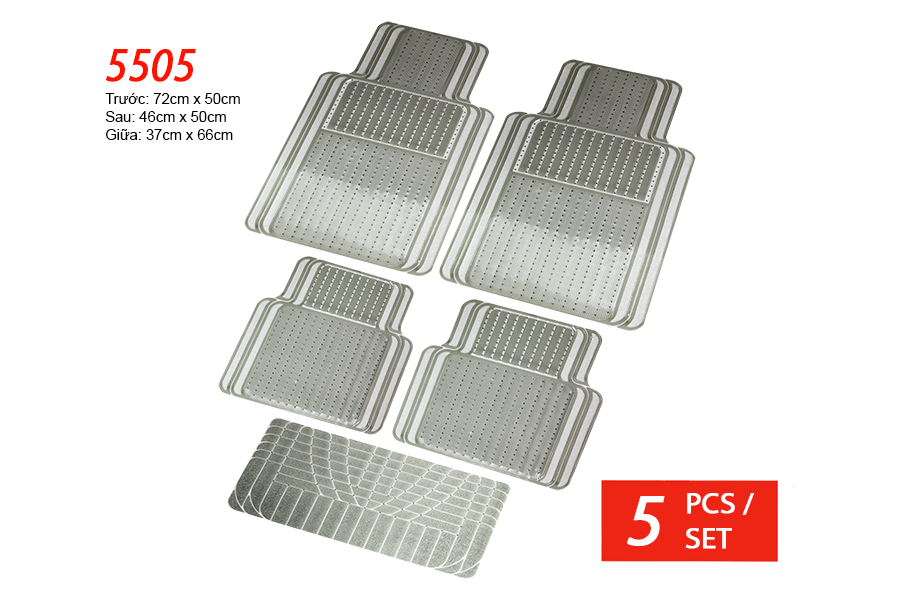 PLASTIC MAT PACKY PODA  5505-SMOKE  5PCS/1SET