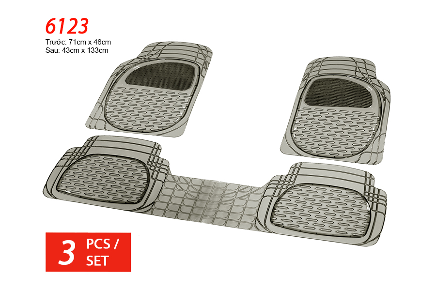 PLASTIC MAT PACKY PODA  6123-SMOKE  3PCS/1SET