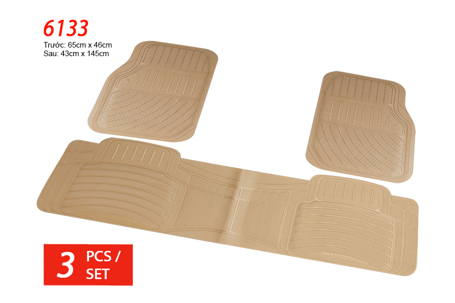 PLASTIC MAT PACKY PODA  6133-BEIGE 3PCS/SET