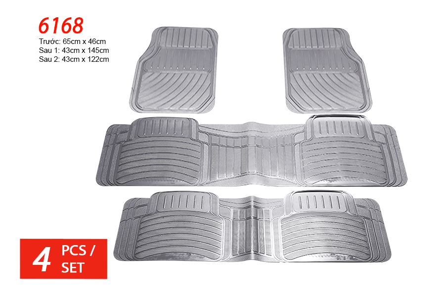 PLASTIC MAT PACKY PODA  6168-GREY  4PCS/1SET