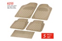 PLASTIC MAT PACKY PODA  6255-BEIGE  5PCS/1SET