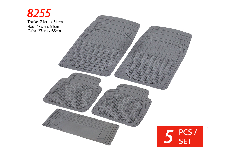 PLASTIC MAT PACKY PODA  8255-GREY 5PCS/1SET