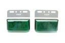 Add LED Side Lamp Viair VI-102-24V 104*93*23.5mm 2PCS/SET Green