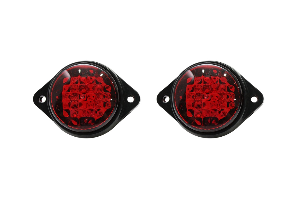 Add LED Side Lamp Viair VI-004-24V 85*30*61.5mm 2PCS/SET Red