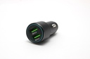 Multi-function mobile phone charger C75 3.4A-12V-24V Black