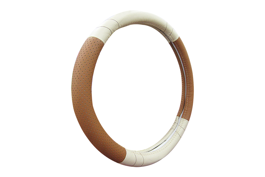 STEERING WHEEL COVER G2026 SIZE M beige/café