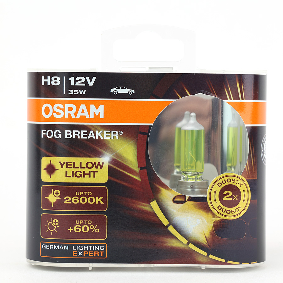 Bóng Halogen Phá Sương H8 12V 35W PGJ19-1 62212FBR-HCB Yellow Hiệu Osram