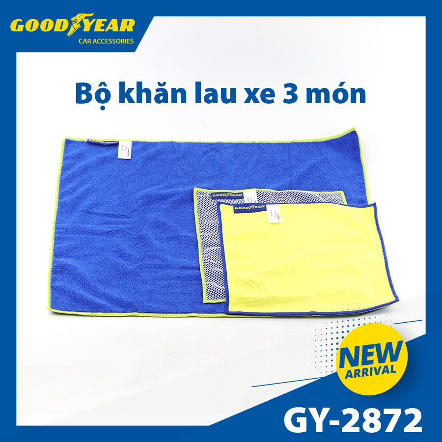 MICROFIBER CLEANING CLOTH SET GOODYEAR