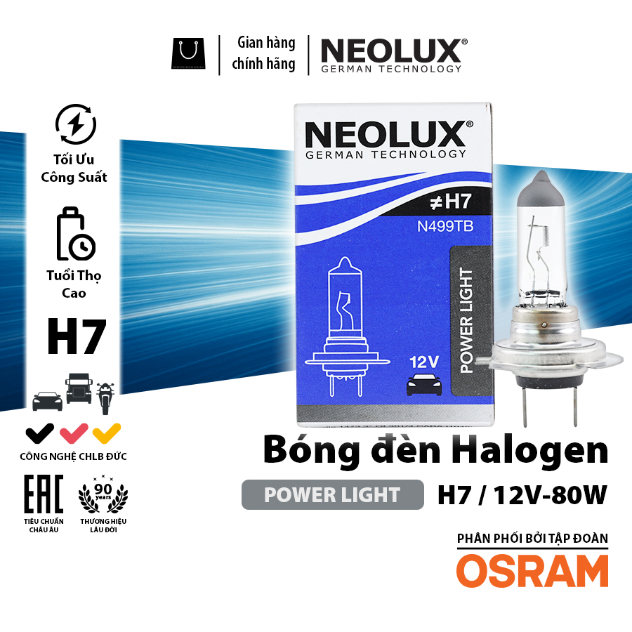 Bóng H7 N499TB 12V - 100W NEOLUX