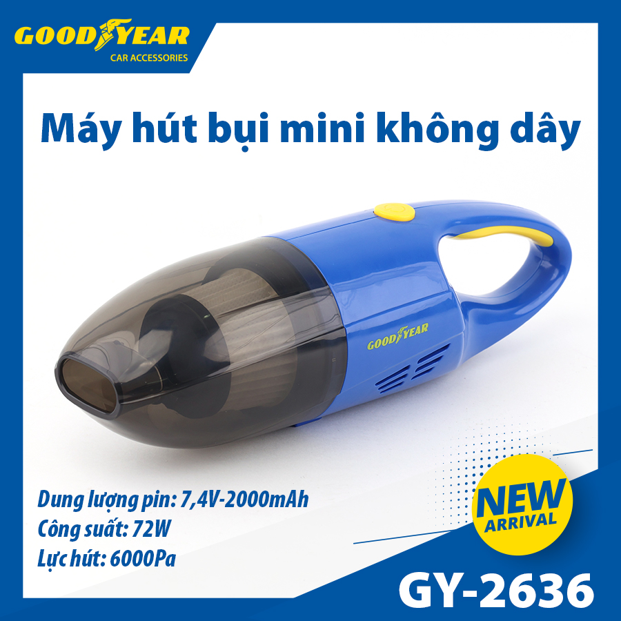 CORDLESS CAR VACUUM CLEANER GOODYEAR GY-2636