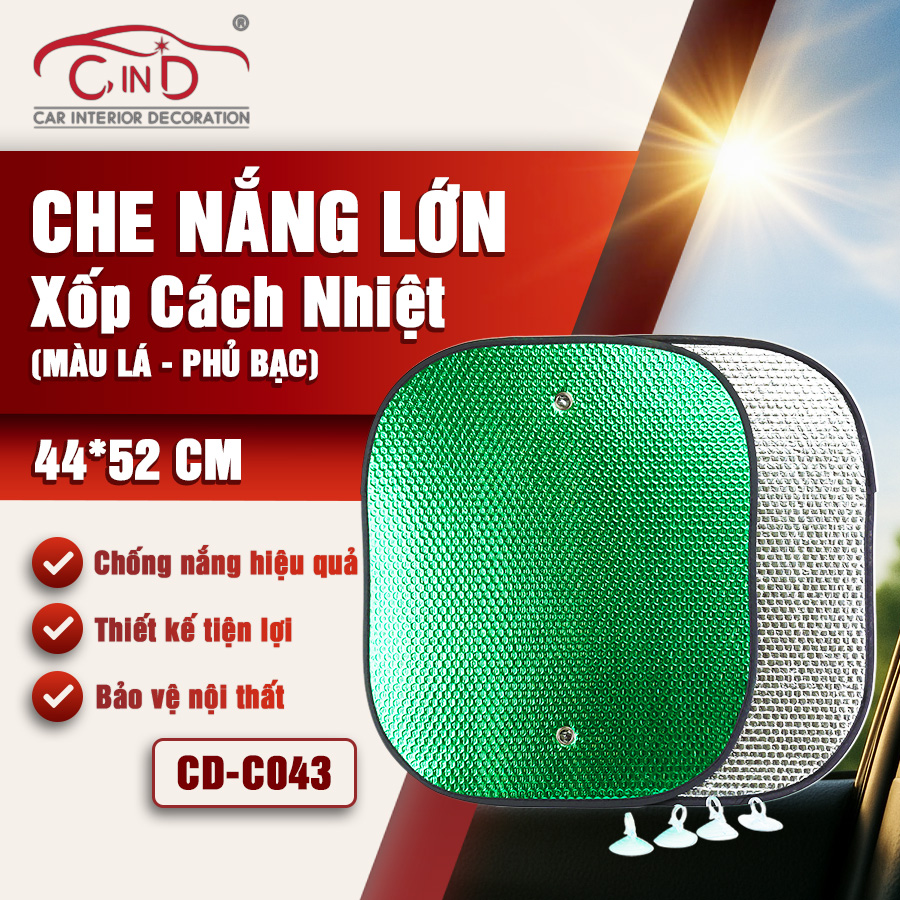 CAR SUNSHADE CIND CD-C043 44*52CM 1SET/2PCS 