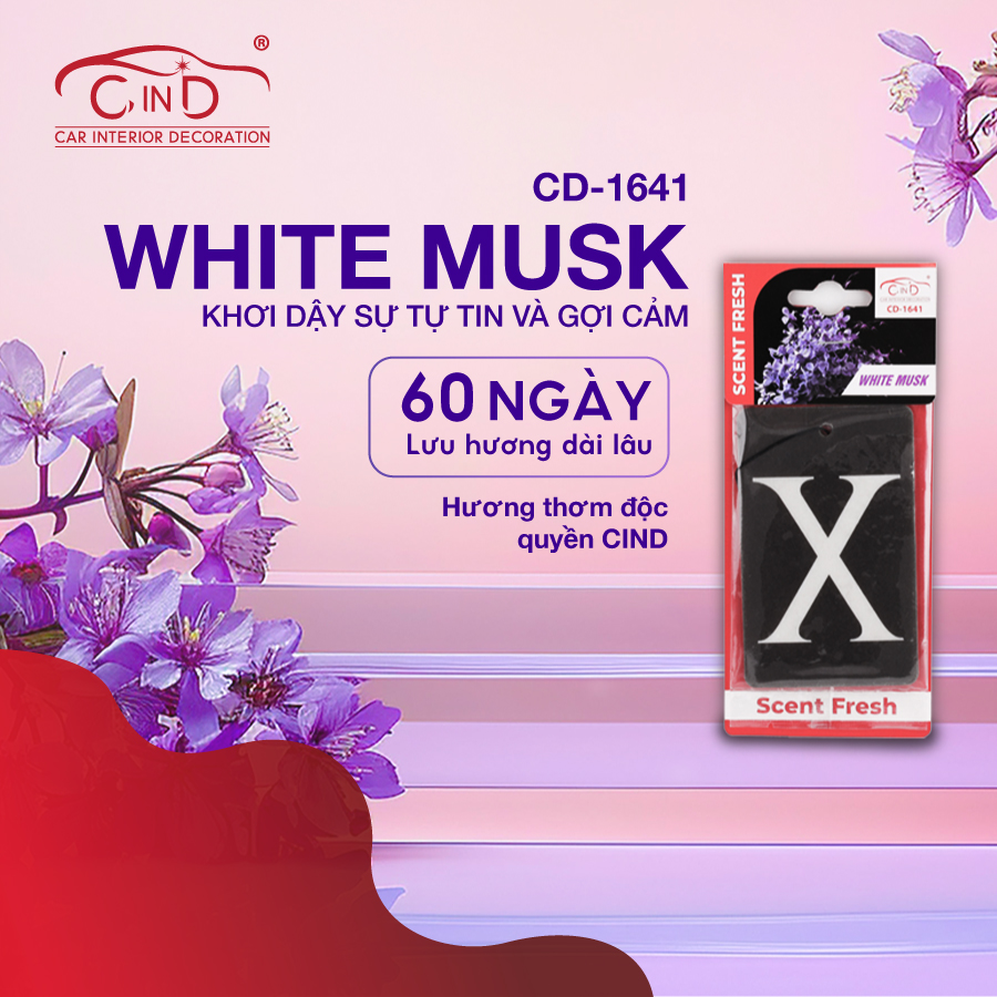 AIR FRESHENER CD-1641 WHITE MUSK