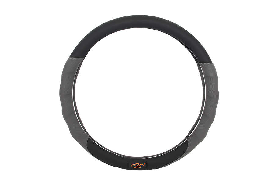 STEERING WHEEL COVER S048 Black/Grey