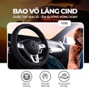 STEERING WHEEL COVER TPE SIZE M CIND Y019 đen