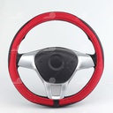 STEERING WHEEL COVER STYLE SIZE M CIND size M E011 đen/đỏ