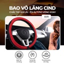 STEERING WHEEL COVER STYLE SIZE M CIND size M E011 đen/đỏ