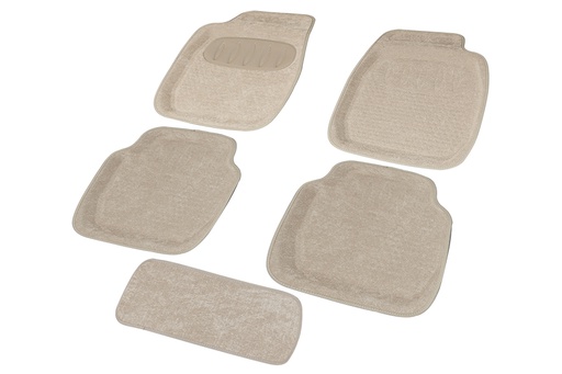 [TXF3DE2362K] 3D CAR MAT 1SET/5PCS 555-1 Polyester Carpet   2362 -2F3R BEIGE