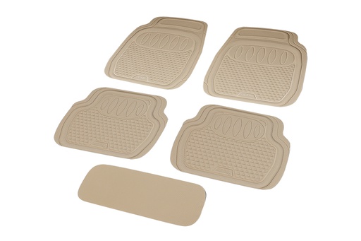 [TXF3DD2357K] 3D CAR MAT 1SET/5PCS DIY Hybrid Mat 666 2357 -2F3R BEIGE