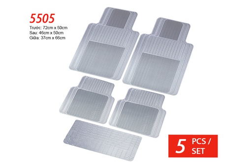 [TXPA5505X] PLASTIC MAT PACKY PODA  5505-GREY  5PCS/1SET