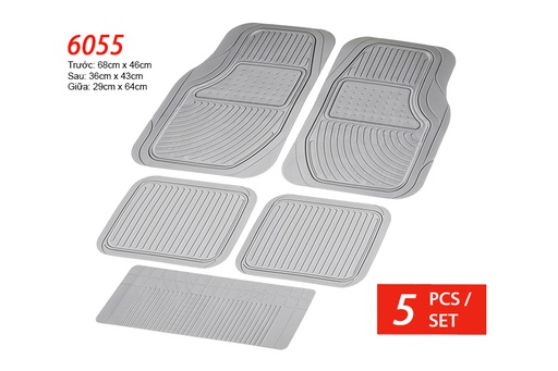 [TXPA6055X] PLASTIC MAT PACKY PODA  6055-GREY 5PCS/1SET