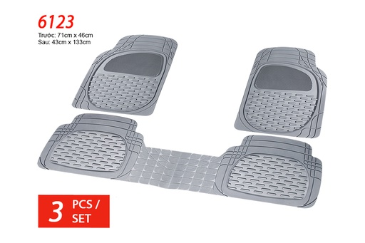 [TXPA6123X] PLASTIC MAT PACKY PODA  6123-GREY  3PCS/1SET