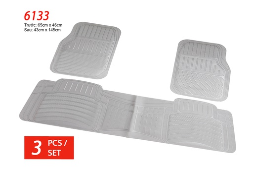 [TXPA6133X] PLASTIC MAT PACKY PODA  6133-GREY 3PCS/SET