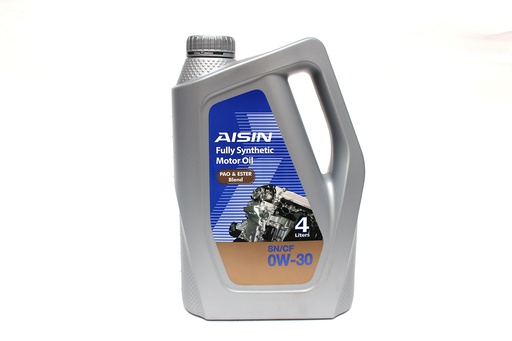 [9NAESEN0034P] AISIN evonTECH+ Fully Synthetic Motor Oil (PAO Ester Blend) 0W-30 SN/CF 