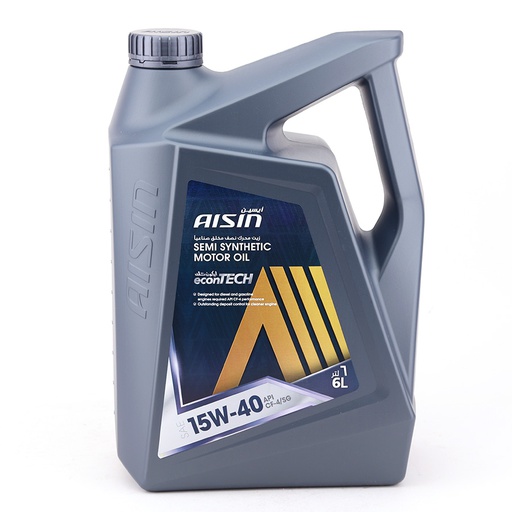 [9NAECSF1546PN] AISIN econTECH Semi Synthetic Motor Oil 15W-40 CF-4/SG