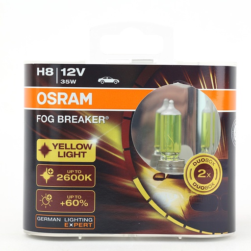 [BDO62212FBRHCB] Bóng Halogen Phá Sương H8 12V 35W PGJ19-1 62212FBR-HCB Yellow Hiệu Osram