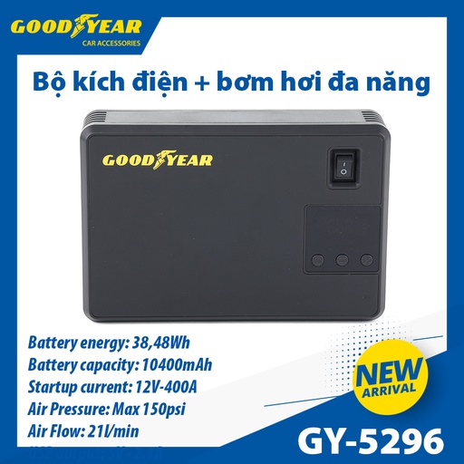 [BKDGY5296] JUMP STARTER & INFLATOR GOODYEAR