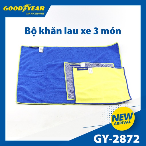 [KLXGY2872] MICROFIBER CLEANING CLOTH SET GOODYEAR